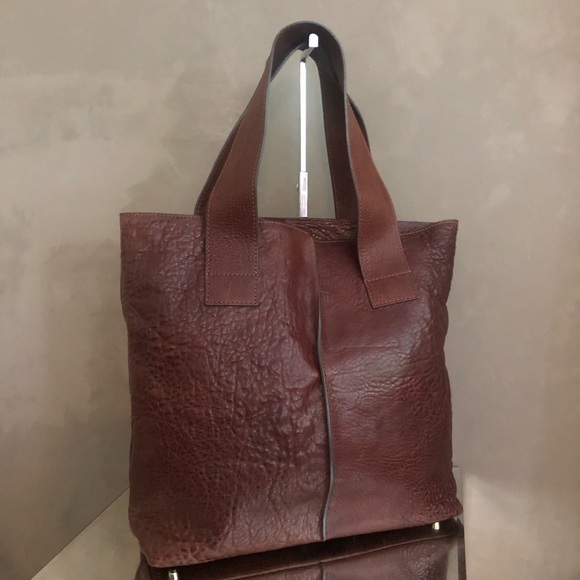 CHLOE burgundy brown leather bag - Picture 2 of 6